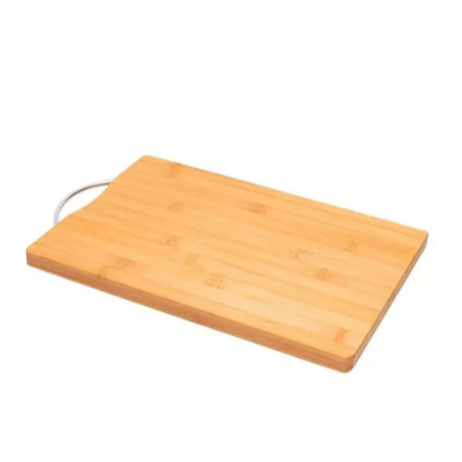 Tábua De Bambu Para Carne Legumes Carne Churrasco Corte De Cozinha 34x24 cm