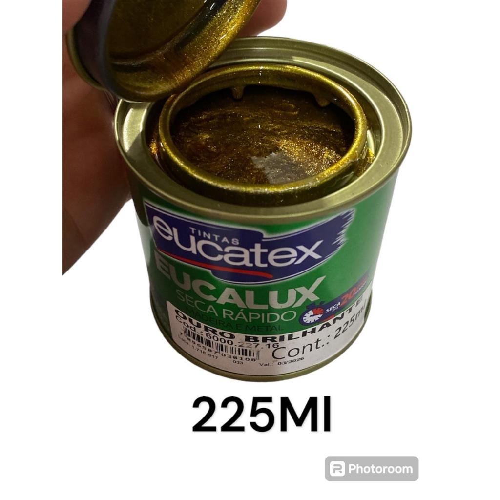 Tinta esmalte Sintético Cor Ouro Brilhante Seca Rápido 900Ml - Eucatex ...