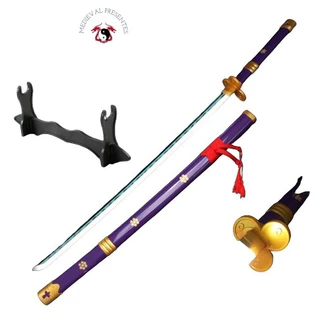 Espada One Piece Enma Roronoa Zoro Lâmina Bambu LUMINOSA Cosplay KATANA COLEÇÃO ORNAMENTO
