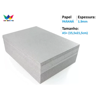Papelão Paraná 1,9mm - Capa Agenda A5+ 15,5x21,5cm - 30 Placas