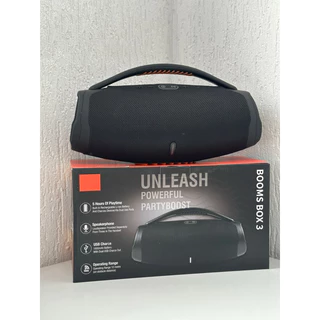 Caixa de som grande BOMBOX 3 35cm portatil 80w radio fm e bluetooth