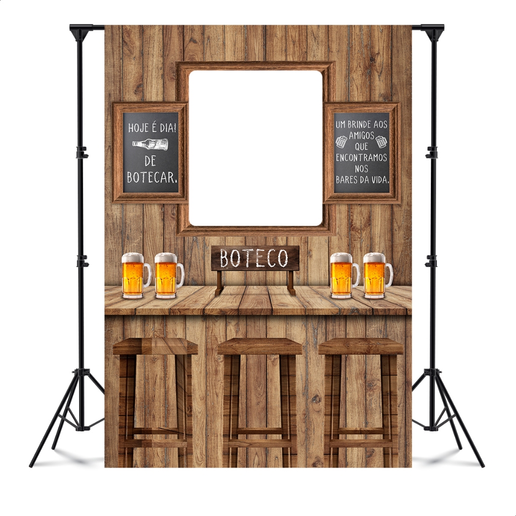 Painel Vazado Interativo Retangular Sublimado Tema Boteco | Shopee Brasil