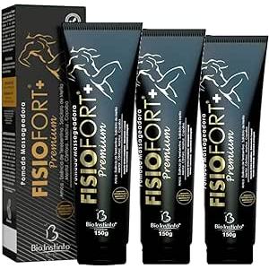 Pomada Desodorante Fisiofort Premium Kit com 3 unidades