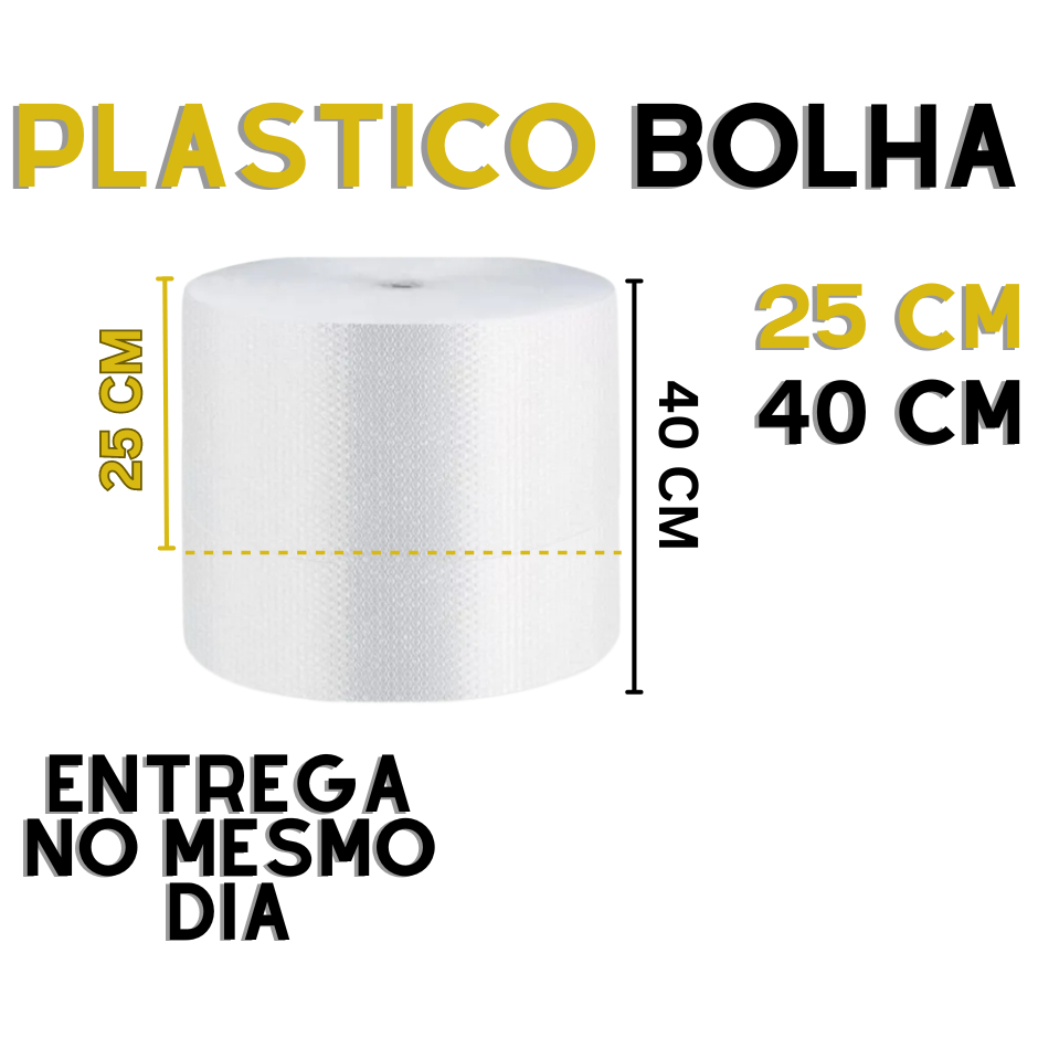 ENVIO NO MESMO DIA !!!! Bobina Plástico Bolha - Proteção na mudança 100 metros c/ 25 micras Resistente