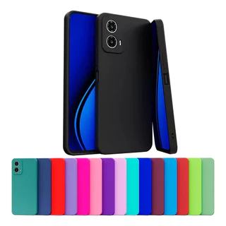 Capa Compatível Com Moto Edge 50 Fusion Silicone Aveludado
