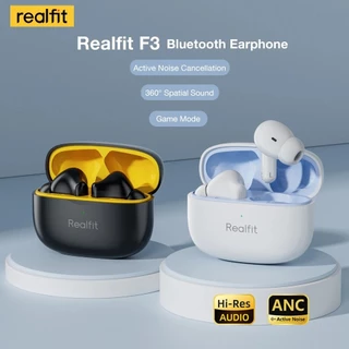 Fone Sem Fio Realfit F3 ANC Cancelamento de Ruído Ativo -38db Bluetooth 5.4
