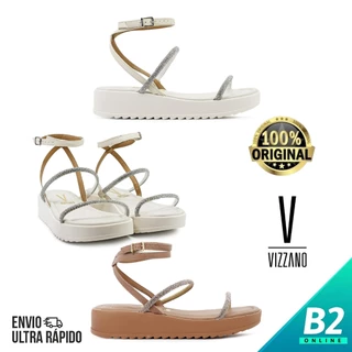 Sandália Papete Vizzano Plataforma Tiras Feminina 100% Original Com Nota Fiscal e Garantia