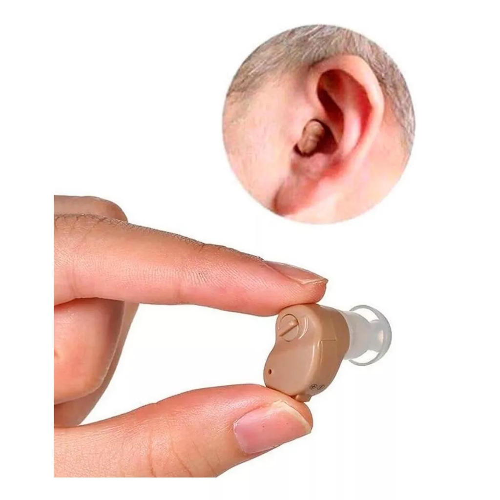 Amplificador de Som para Surdez Fones de Ouvido Intra-Auriculares Portátil