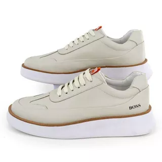 Sapato Social Masculino Tênis Casual Despojado em Couro Legítimo Moderno, Confortável, Estiloso, Elegante.
