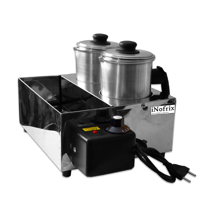 Esterilizador Cafeteira Industrial Banho Maria 2 Bules iNox
