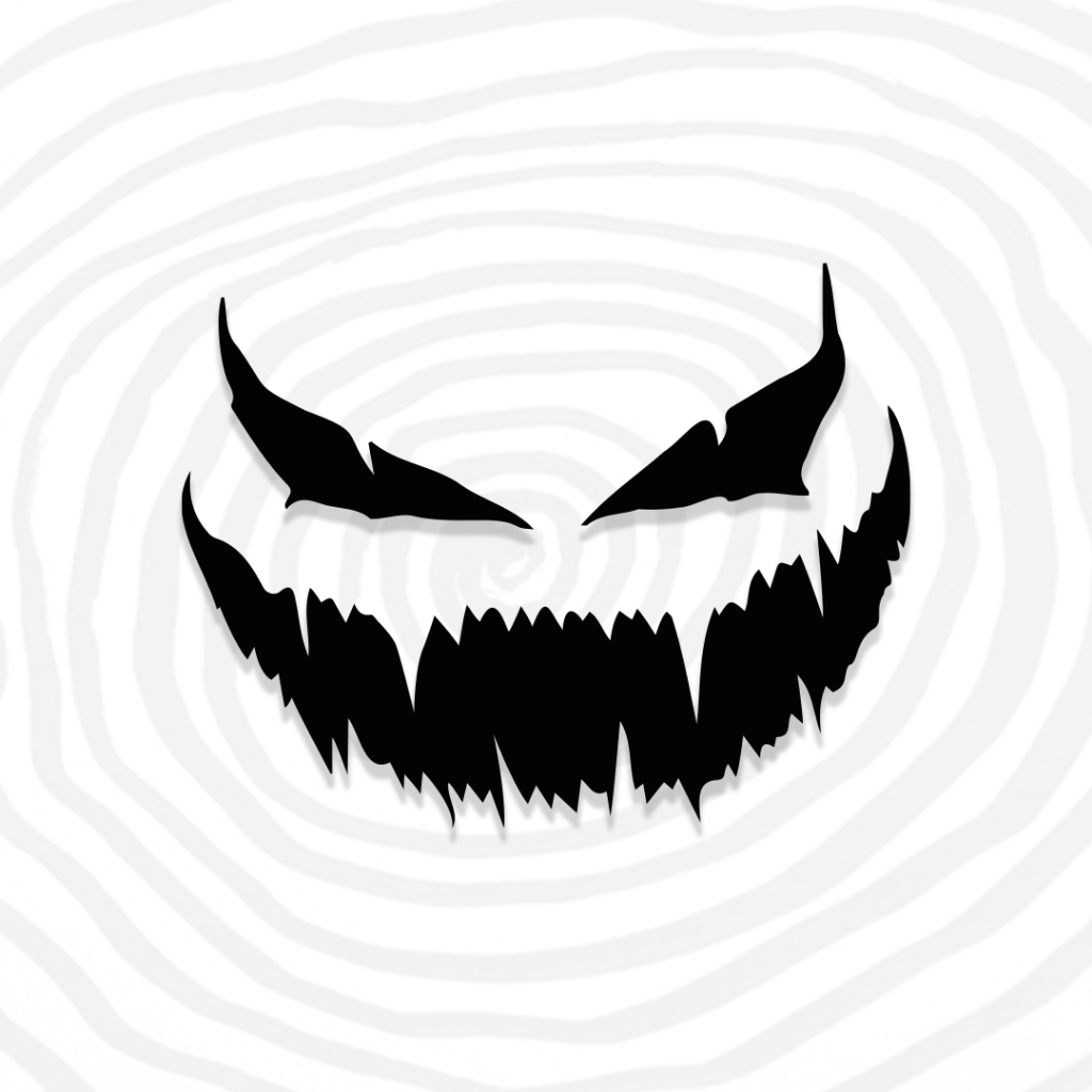 Adesivo Sorriso Demon Carro Smile Carro Tuning Automotivo
