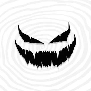 Adesivo Sorriso Demon Carro Smile Carro Tuning Automotivo