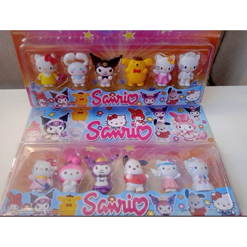 Kit Cartelado Coleção Sanrio hello kitty Completa 7 Personagens ...