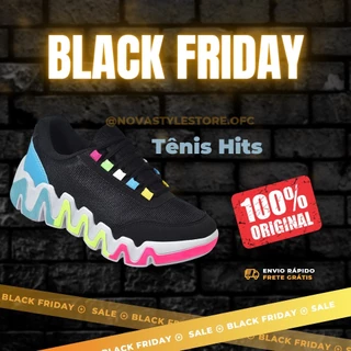 Tênis Feminino Hits Color para Academia Caminhada Ótimo Conforto Original