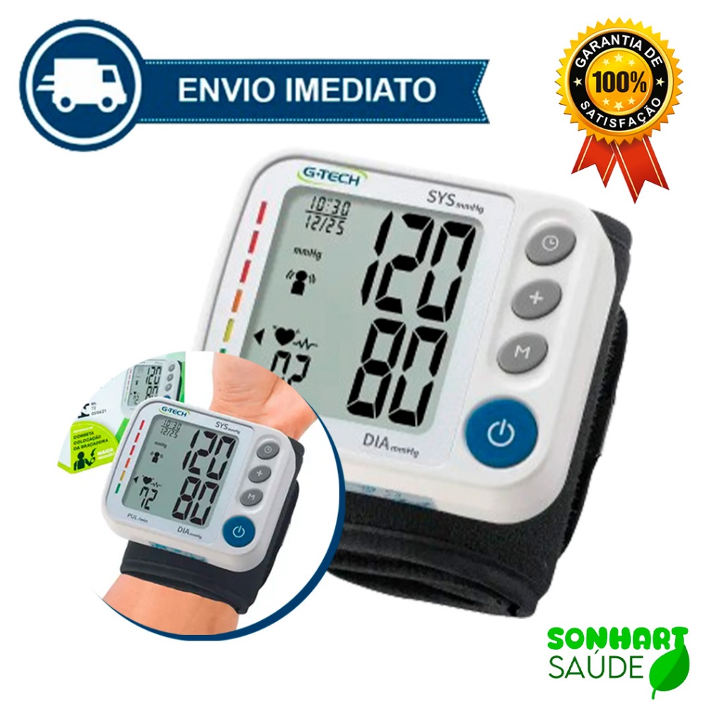 Aparelho De Pressão Digital Pulso GP400 G-tech Envio Imediato