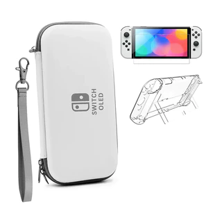 Case para Nintendo Switch OLED + Película + Capa Rígida e Alça