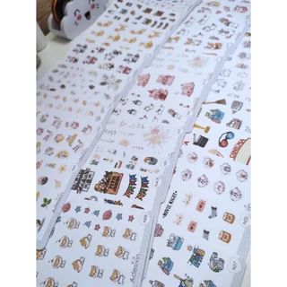 Cartela Adesivos para Planner +89 Opções (N)