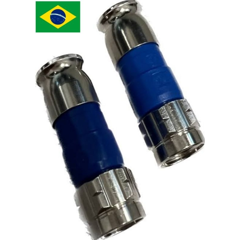 10 Conectores Compressao F6 Rg6