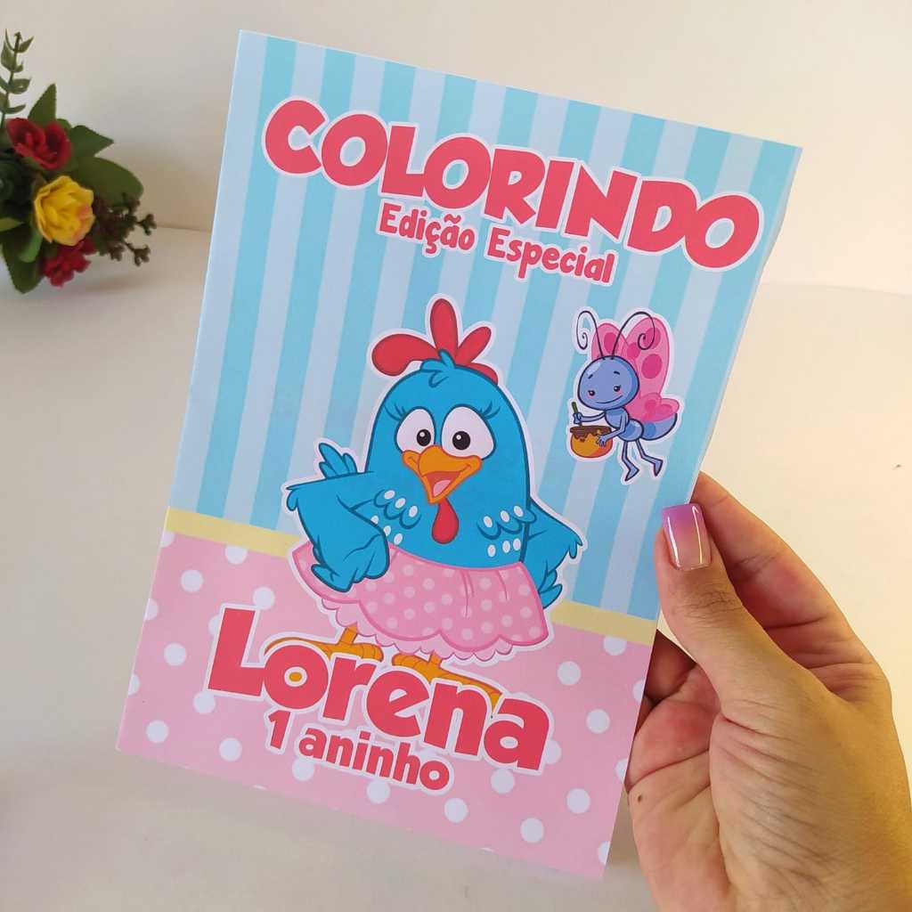 Livrinho de Colorir Galinha Pintadinha rosa /revistinha de colorir ...