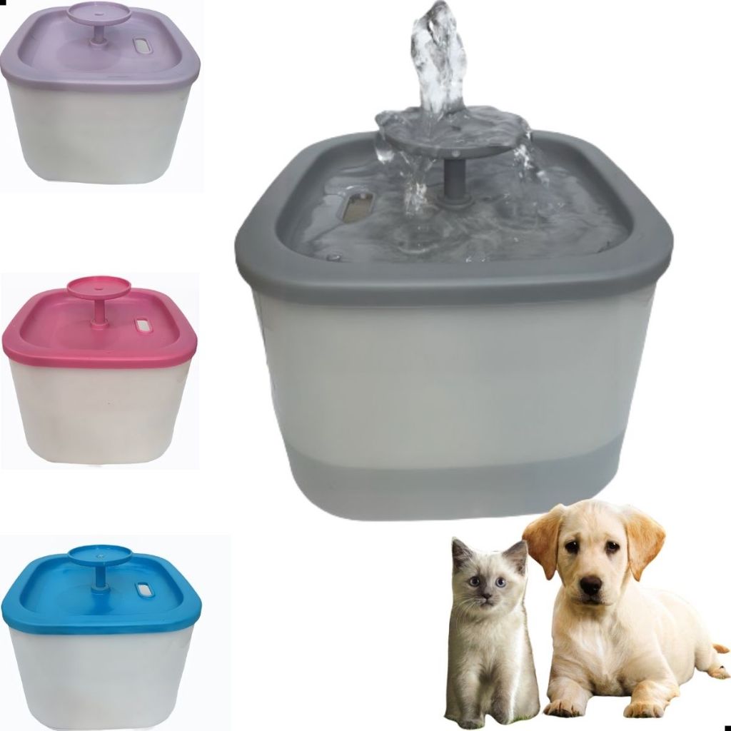 Fonte Bebedouro Premium De Água Com Filtro Cães E Gatos Pet