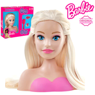 Boneca Barbie com Acessórios para Pentear Busto Mini Styling Head Core