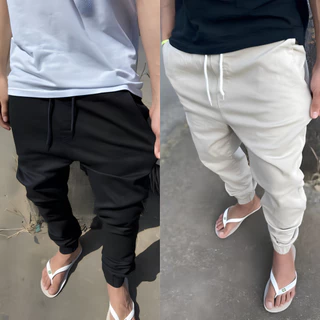 Calça Masculino Jogger Destroyed Jeans Com punho