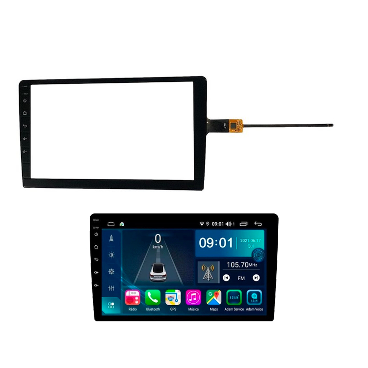 TELA TOUCH SCREEN P/ MULTIMIDIA CHINESA 9 POLEGADAS TELA DE REPOSIÇÃO MP5 CAPACITIVA KNUP HTECH