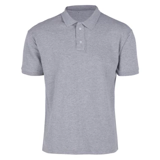 Camisa Gola Polo Básica Lisa Masculina Camiseta Uniforme Para Bordar Cor Cinza Tamanho Grande P M G GG G1 G2 G3