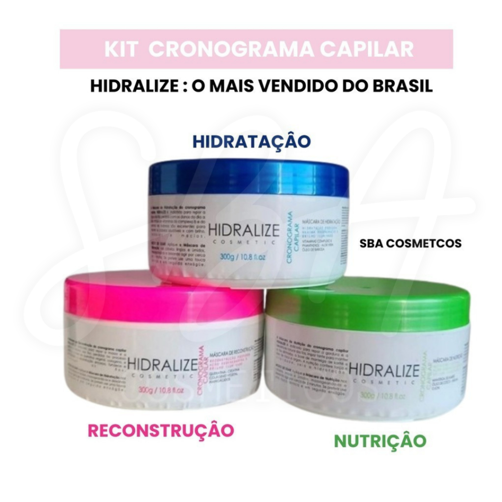 Cronograma Capilar Hidratação Nutrição Reconstrução Hidralize | Shopee ...