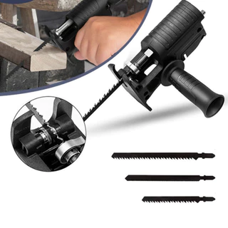 Adaptador de Serra Tico-Tico Alternativo Portátil Com Lâmina de Serra Elétrica Broca Elétrica Modificada