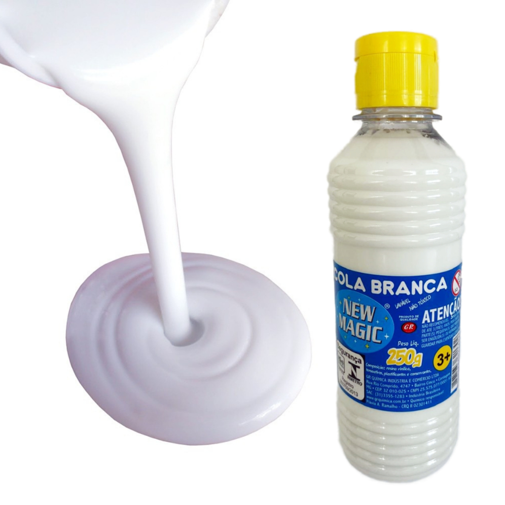 Cola Branca Escolar 250g New Magic a Base de Água Gr Química | Shopee ...