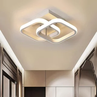 Luminária De Teto Plafon Led Moderna Lustre para Corredor Sala Quarto Cozinha 44w Luz Amarela ou Branco Frio