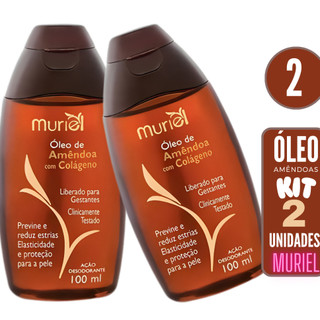 Kit 2 óleos de amêndoas Muriel 100 ml
