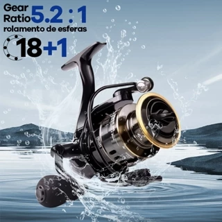 70kgMaximum Carretel De Pesca De Resistência , 18 1BB 5 ; 2 1Metal Isca (Mão Esquerda E Direita) ~