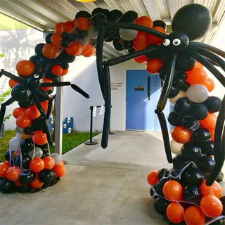 Kit 150 Balões HALLOWEEN 50 LARANJA + 50 PRETO + 50 ROXO - Balão Bexiga Para Festas e Aniversários N 7 OFF