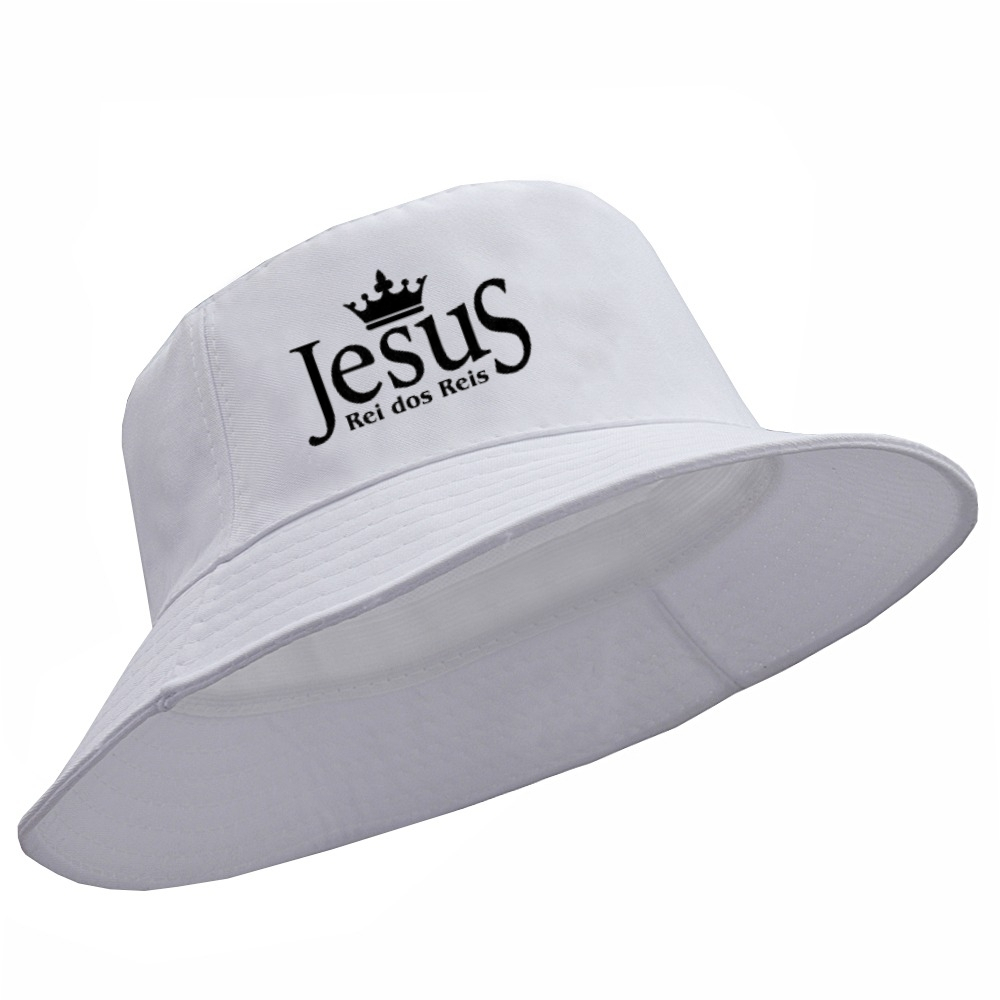 Chapéu Bucket Hat Jesus Rei dos Reis Unissex | Shopee Brasil