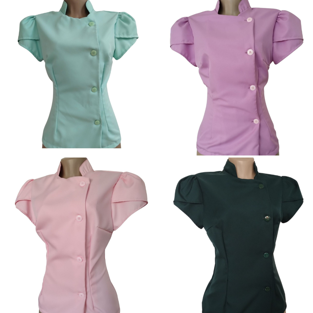DOLMA FEMININO GABARDINE CONFEITARIA DÓLMÃ UNIFORME PROFISSIONAL