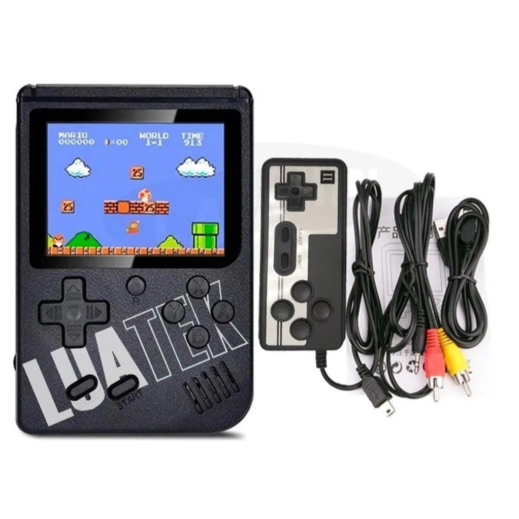 Mini Video Game Portátil Sup C/ 400 jogos + 1 Controle para 2 jogadores Console