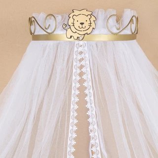 Mosquiteiro Berco Bebe Com Dossel Rei Leao Dourado Unisex