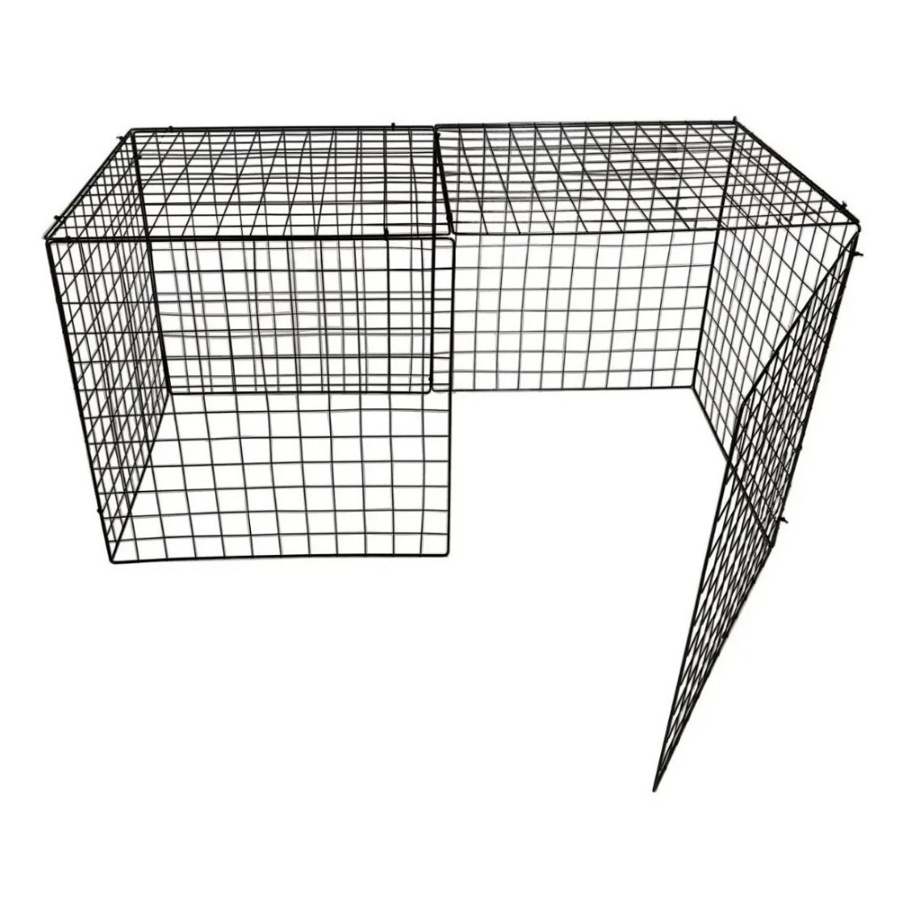 Cercado Móvel Gato Pet Cachorro 8 Telas Aramada 120x120 Cm