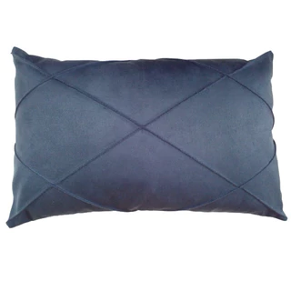 kit com 2 capas almofadas retangular baguete de suede drapeada 50cm x 30cm