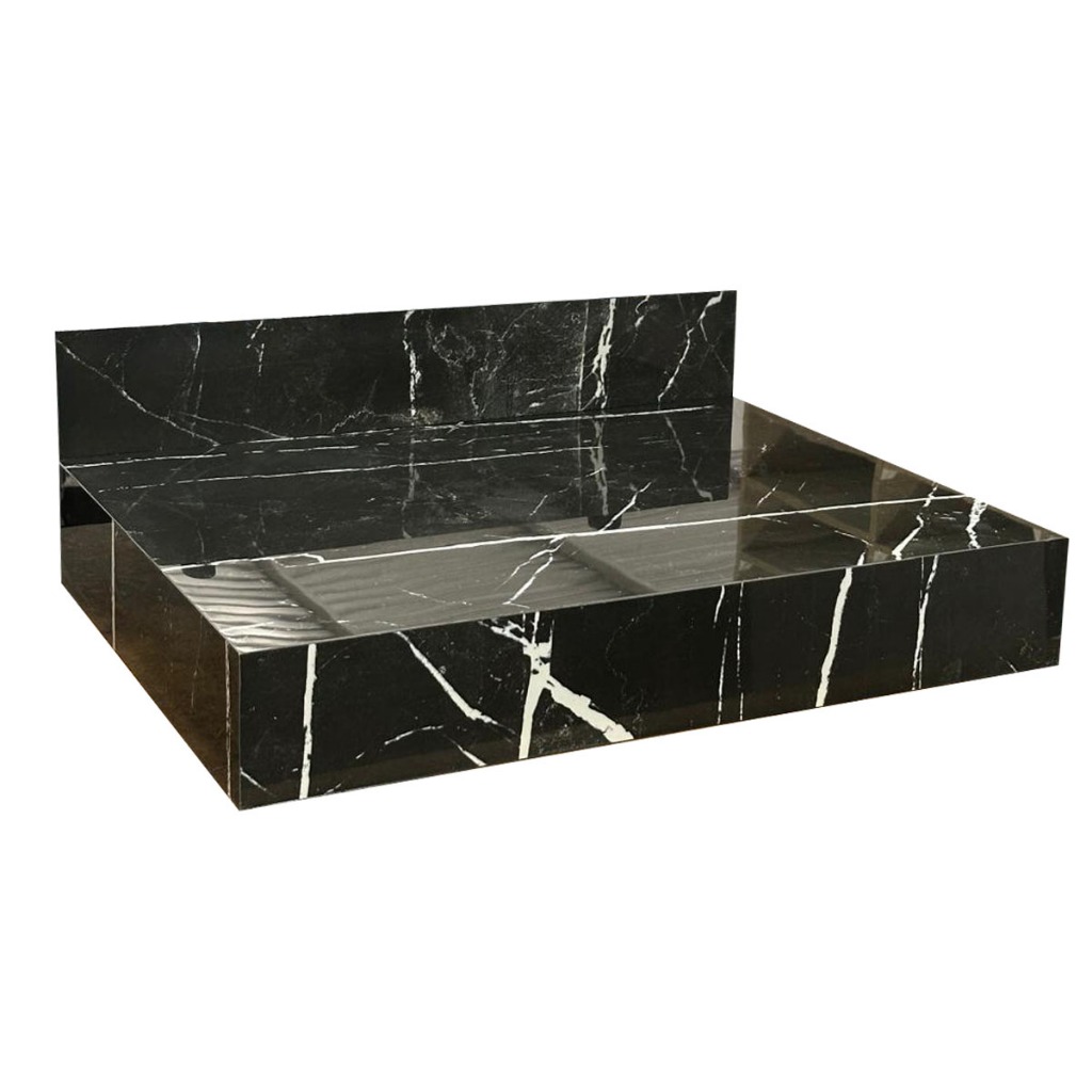 Bancada Preto Rajado 100% Porcelanato p/ Banheiro Envio Rápido