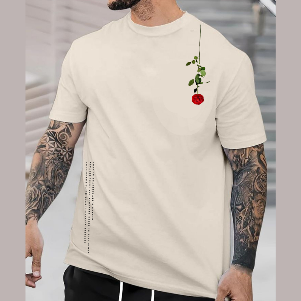 Camiseta Masculina Rosa Streetwear Lançamento 100% Algodão Envio Imediato