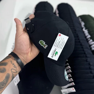 Boné Lcst mini croc Sport preto aba curva