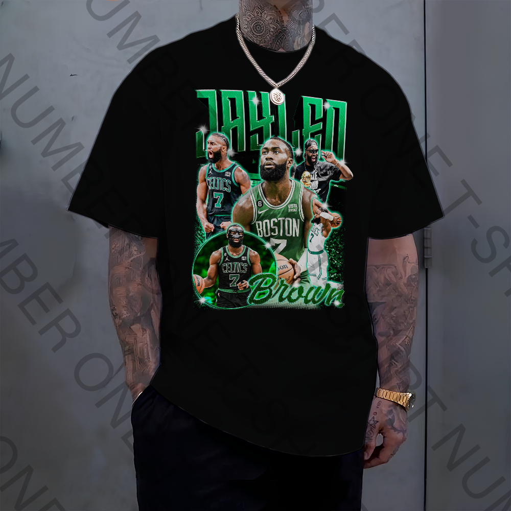 Camiseta Basica e OVERSIZED Jaylen Brown Mvp Boston Champion
