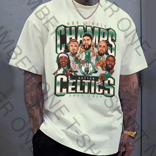 Camiseta Basica e OVERSIZED Boston Champions Champs Celtics Basquete Graphic Unissex