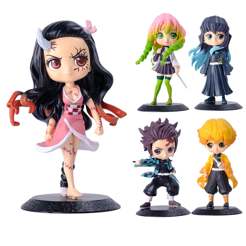 Demon Slayer Action Figure Qposket Kimetsu no Yaiba Boneco Tanjiro