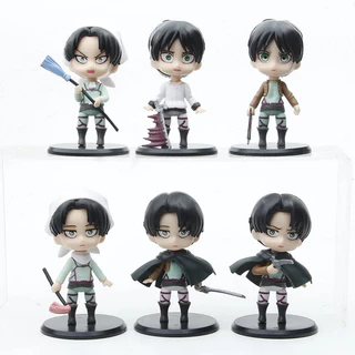 Action Figure Attack On Titan Levi Eren Miniatuta Boneco Bonequinho Nendoroid Shingeki no Kyojin