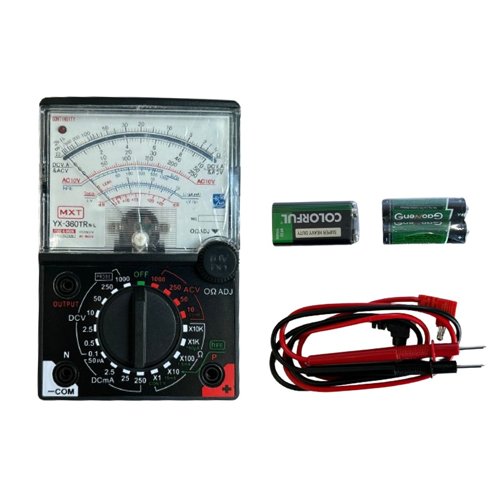 Multímetro Analogico Mxt Ft-360trnl C/ Led Continuidade | Shopee Brasil