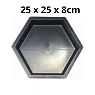 Forma Piso Sextavado Bloquete Liso 25x8 ( 2 unidades )